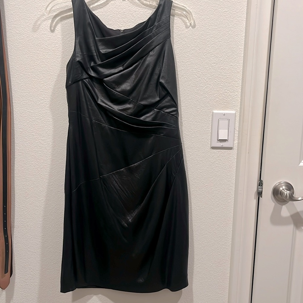 Vince Camino black cocktail dress.